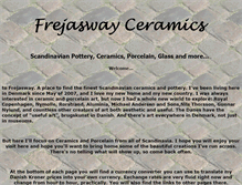 Tablet Screenshot of frejaswayceramics.com